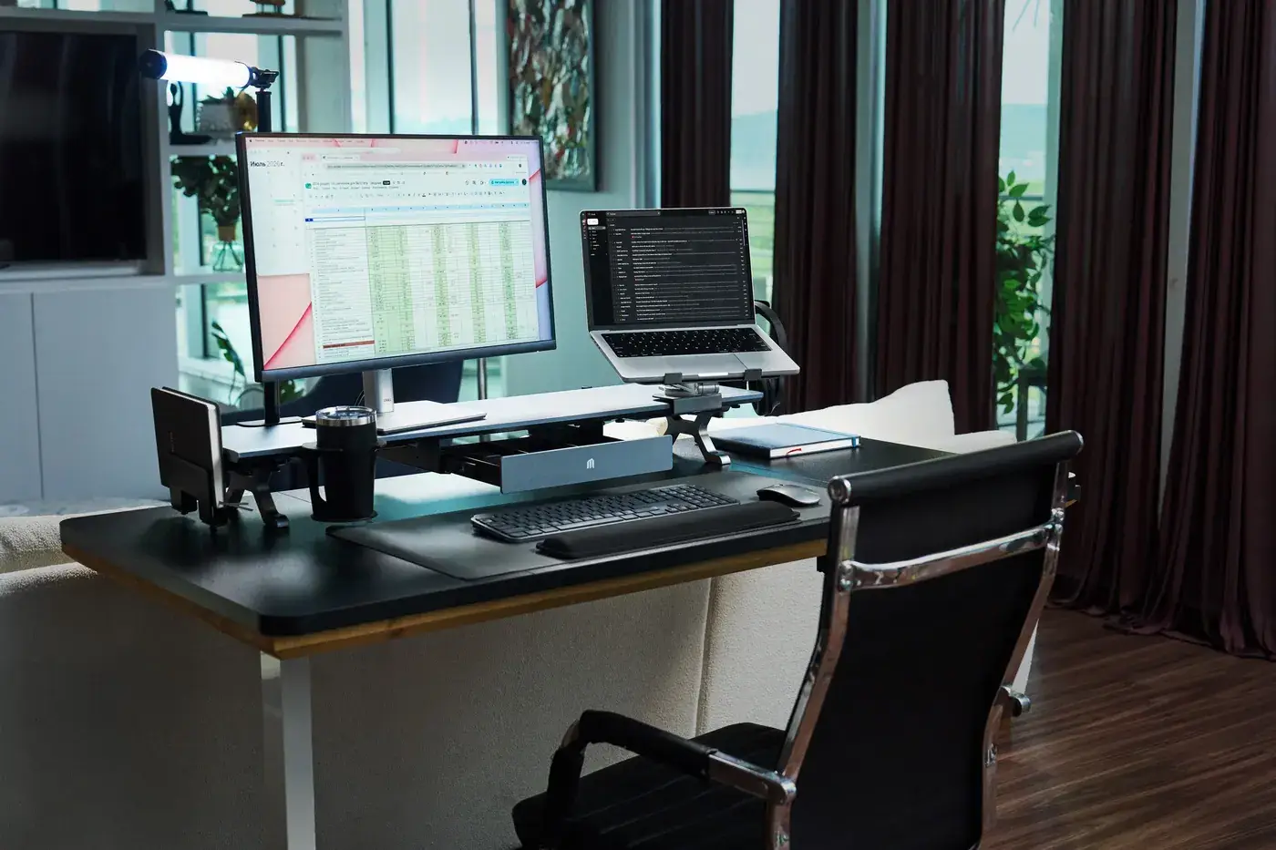 The Plank on a working desk